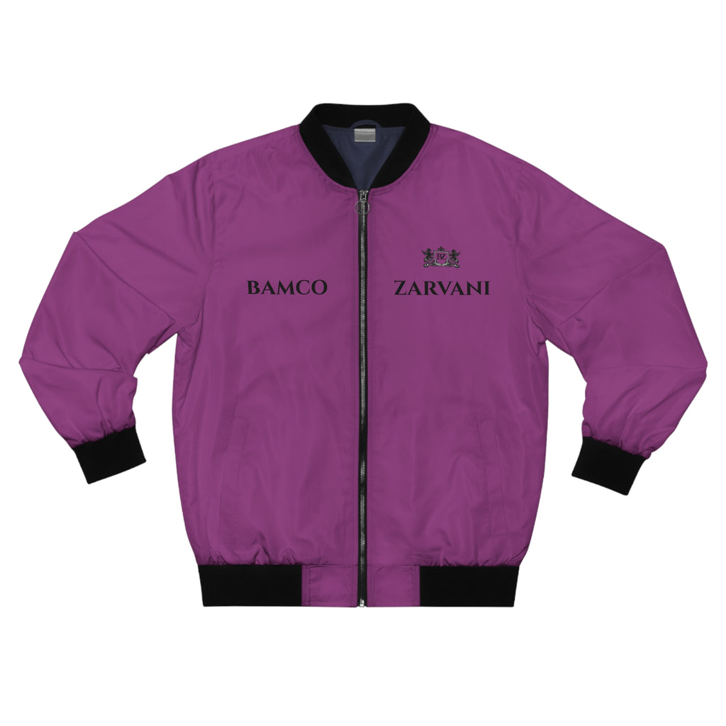 BAMCO ZARVANI - Elegant Dark-Purple Bomber Jacket