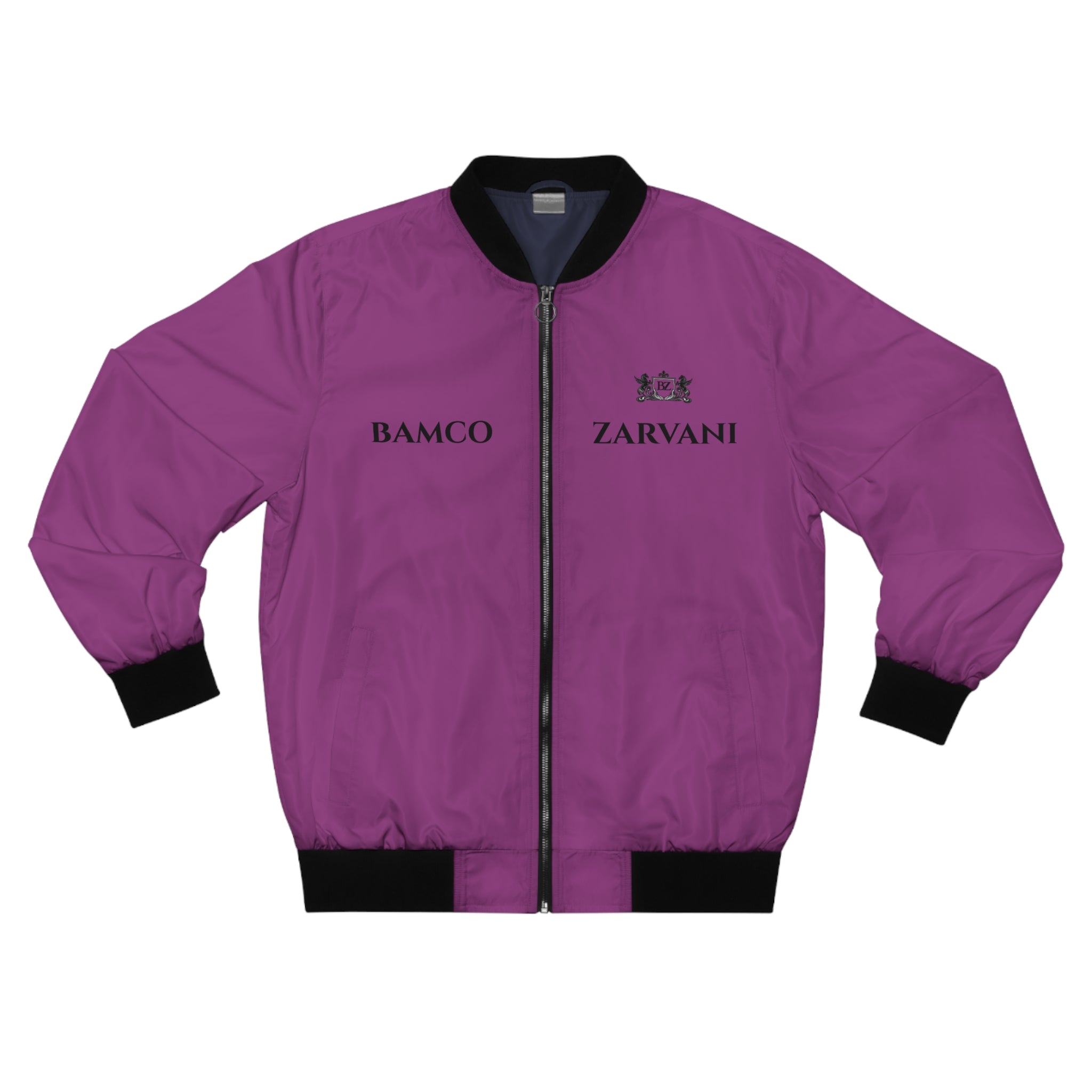 BAMCO ZARVANI - Elegant Dark-Purple Bomber Jacket