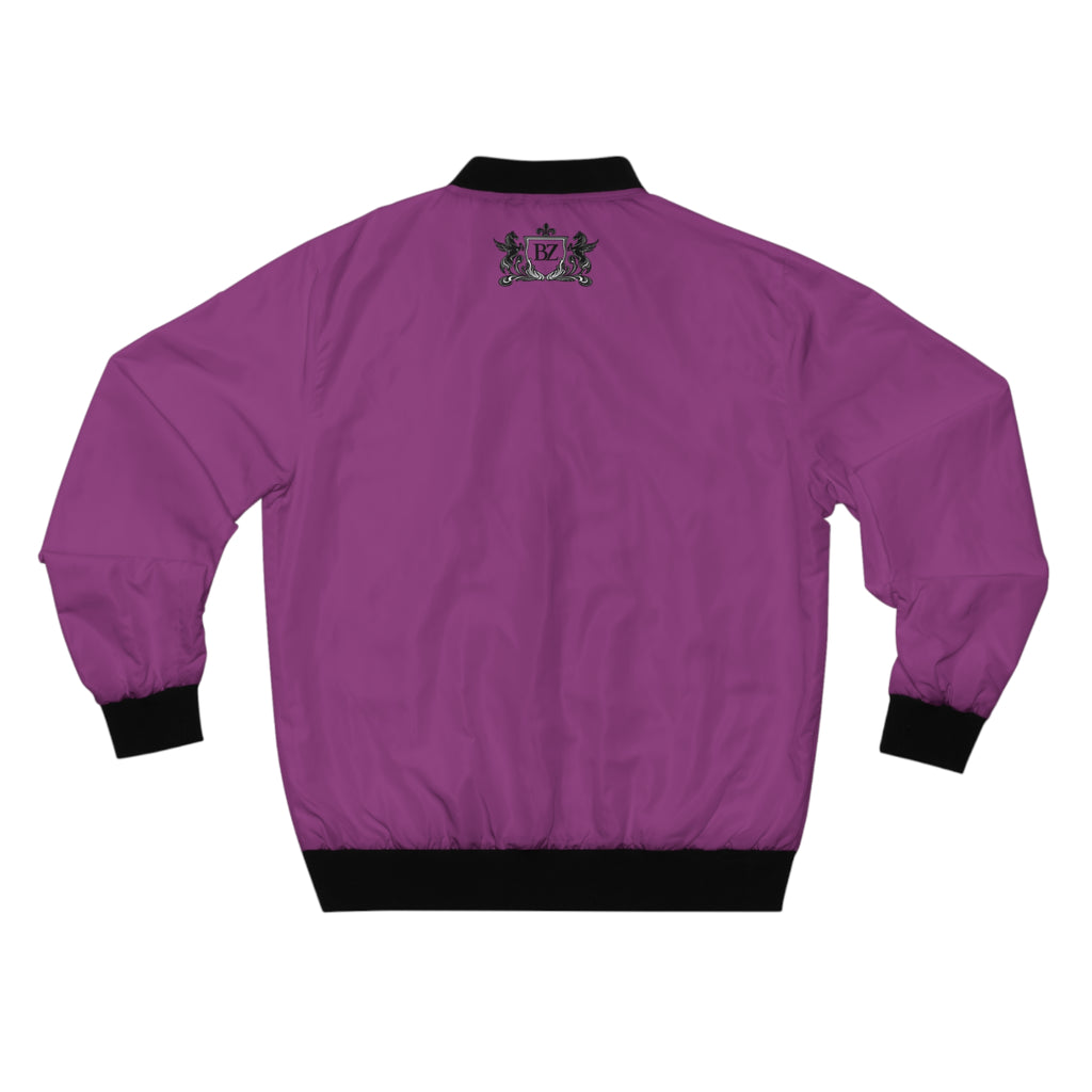 BAMCO ZARVANI - Elegant Dark-Purple Bomber Jacket