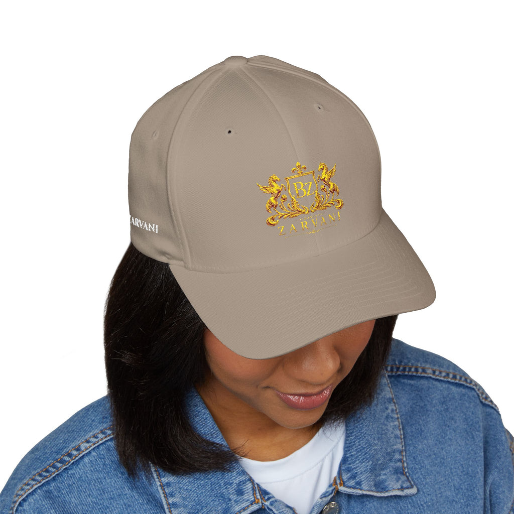 BAMCO ZARVANI Embroidered Cap — Gold Zarvani Closed-Back Hat