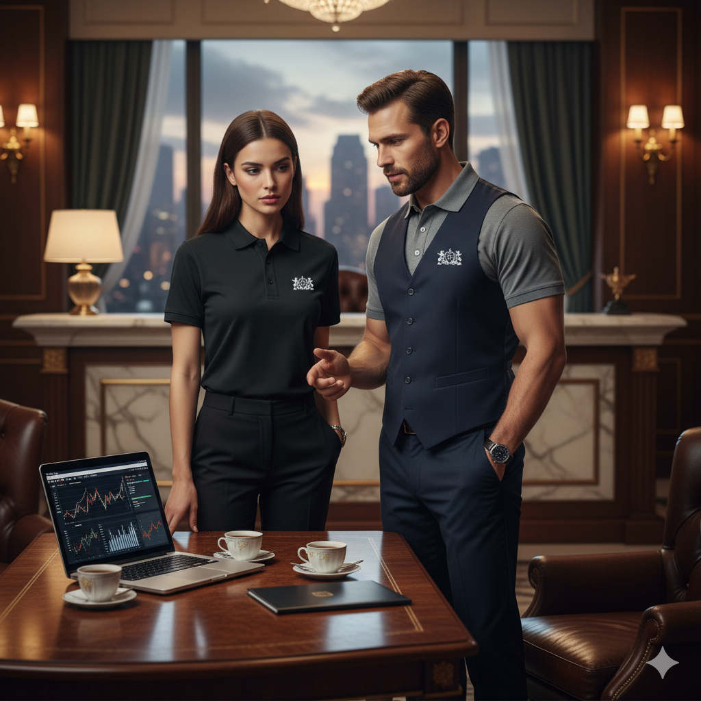 BAMCO ZARVANI Embroidered Classic Golf Polo