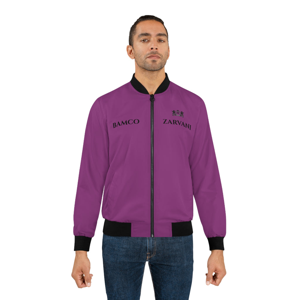 BAMCO ZARVANI - Elegant Dark-Purple Bomber Jacket