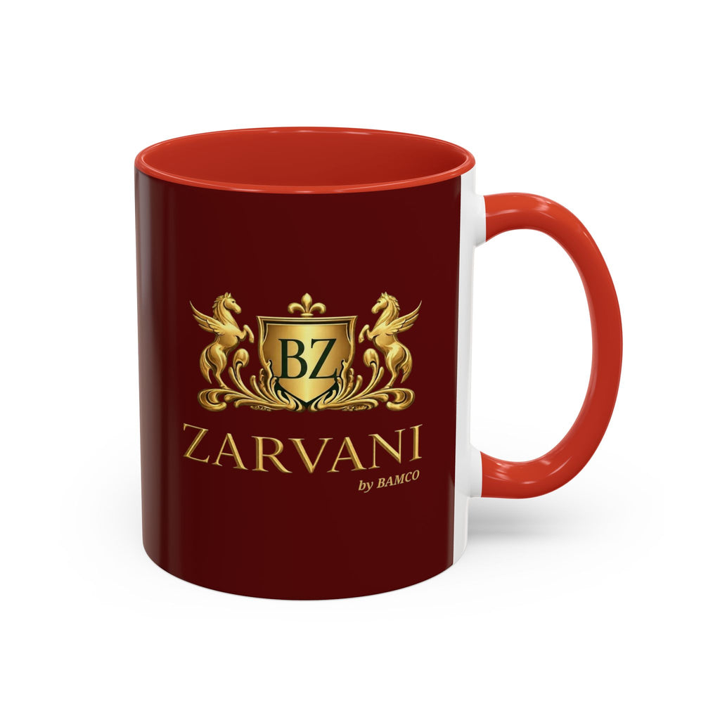 Dark-RED ZARVANI Coffee Mug (11, 15oz)