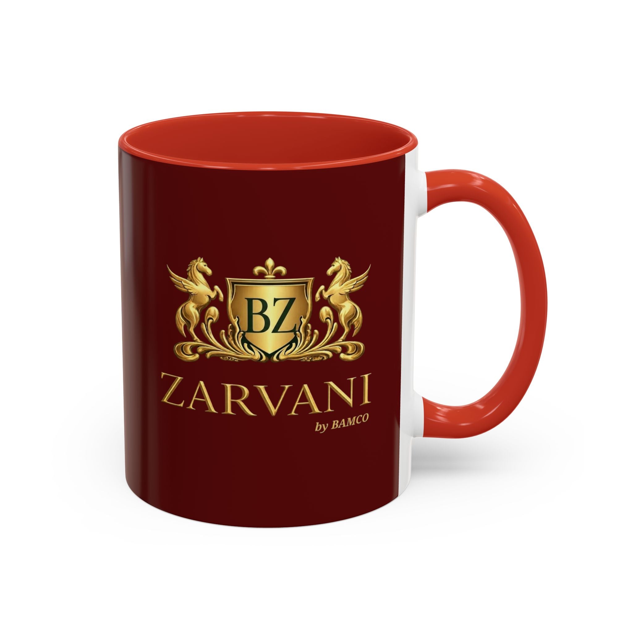 Dark-RED ZARVANI Coffee Mug (11, 15oz)