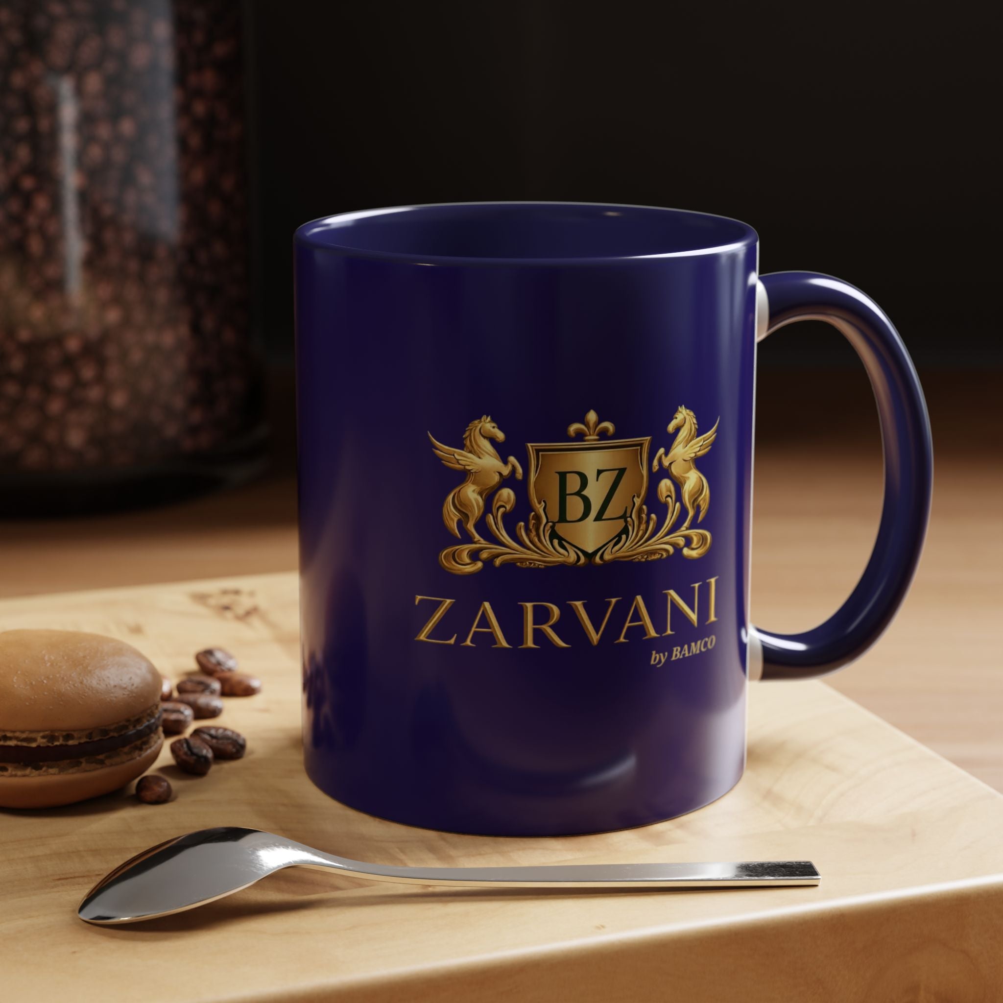 Dark-Blue ZARVANI Coffee Mug (11, 15oz)